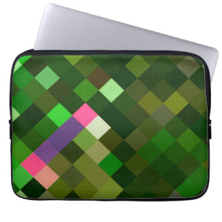 Funda Para Portátil Patrón Pixelado - Verde
