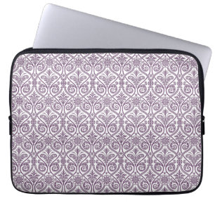 Funda Para Portátil Patrón Purple Damaks Mangas para portátiles