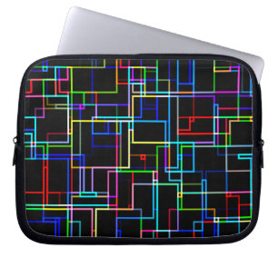 Funda Para Portátil Patrón rayado multicolor de Guay