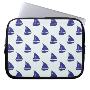 Funda Para Portátil Patrón real de velero azul