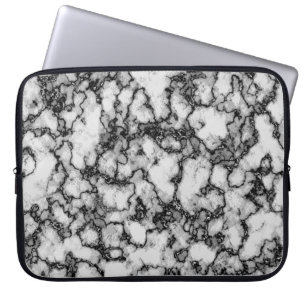 Funda Para Portátil Patrón resumen en blanco y negro