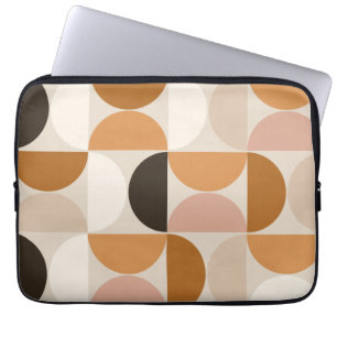 Funda Para Portátil Patrón retro moderno de mediados del siglo Tonos d