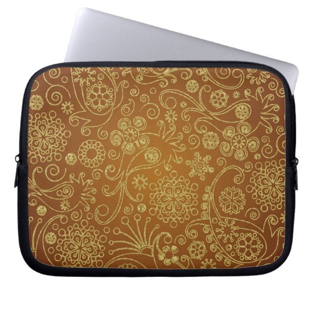 Funda Para Portátil Patrón retro paisley moderno sin inconvenientes (Frente)