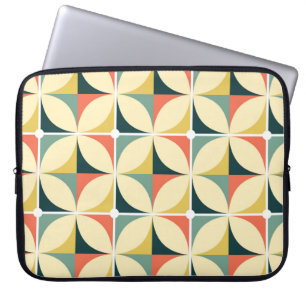 Funda Para Portátil Patrón retro sin fisuras de los años 60 y 70, vint