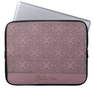 Funda Para Portátil Patrón Rosa de polvo personalizado