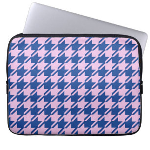 Funda Para Portátil Patrón rosa y azul de Houndstap