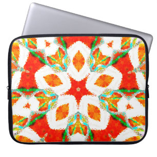 Funda Para Portátil Patrón simétrico colorido de fusión, baldosa cerám