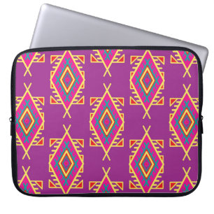 Funda Para Portátil Patrón sin brillo en estilo boho. Ornamento étnico