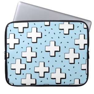 Funda Para Portátil patrón sin complicaciones dibujado a mano con sign