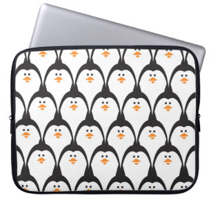 Funda Para Portátil Patrón sin costuras de pingüino.