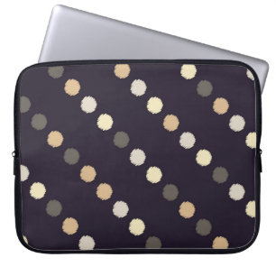 Funda Para Portátil Patrón sin costuras de puntos Polka. Textura de gr