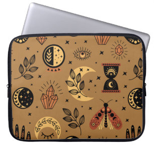 Funda Para Portátil patrón sin fisuras con elementos mágicos