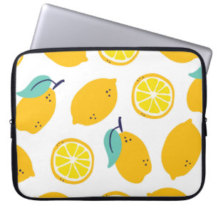 Funda Para Portátil Patrón sin fisuras de frutos de limón