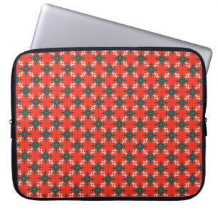 Funda Para Portátil Patrón sin foco: abstracto de fondo de Navidades,