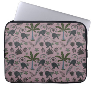 Funda Para Portátil Patrón sin foco Animales tropicales saltando monos