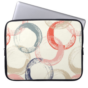 Funda Para Portátil Patrón sin foco con círculos acuáticos colorido
