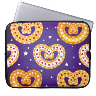 Funda Para Portátil Patrón sin foco con dulces Navidades. Ail vintage