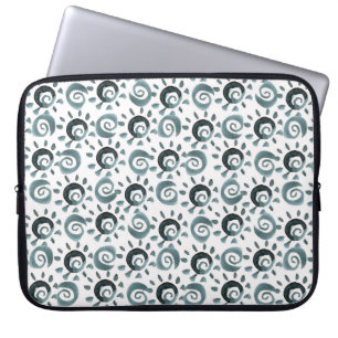 Funda Para Portátil Patrón sin foco con elementos decorativos de acuar