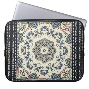 Funda Para Portátil Patrón sin foco con mandala étnica tribal