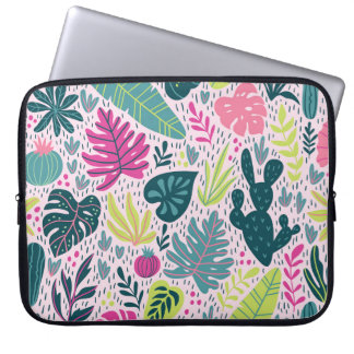 Funda Para Portátil Patrón sin foco con selva tropical silvestre. Tr