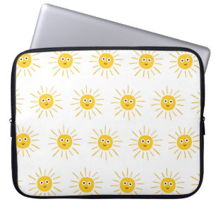 Funda Para Portátil Patrón sin foco con sol. , ilusiones esquemáticas