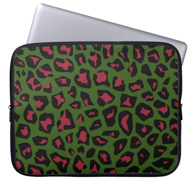 Funda Para Portátil Patrón sin foco de leopardo (Frente)
