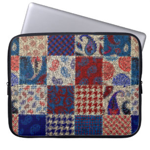 Funda Para Portátil Patrón sin foco. Imitación de un patrón de retr