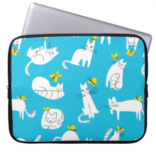 Funda Para Portátil Patrón sin inconvenientes con gatos graciosos jug