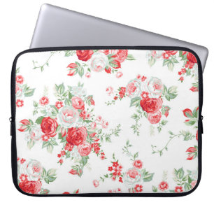 Funda Para Portátil Patrón sin inconvenientes con rosas vintage, diseñ