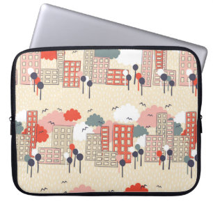 Funda Para Portátil Patrón sin problemas de la ciudad