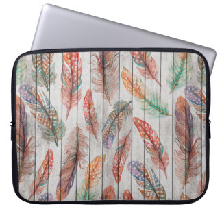 Funda Para Portátil Patrón sin problemas de plantilla con plumas de co
