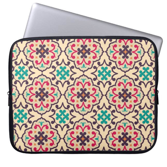 Funda Para Portátil Patrón sin problemas de RETRO. (Frente)