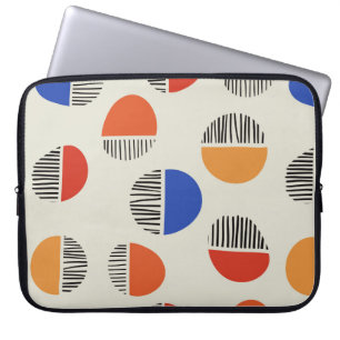 Funda Para Portátil Patrón sin soldadura de los círculos abstractos, f