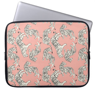 Funda Para Portátil Patrón sin soldadura de tigre dibujado a mano, gat