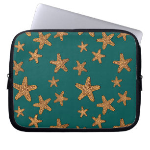 Funda Para Portátil Patrón Starfish Naranja