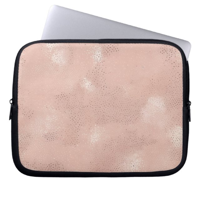 Funda Para Portátil Patrón Texturizado Rosa Suave (Frente)