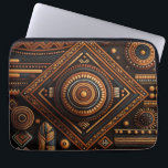 Funda Para Portátil Patrón tradicional nativo africano. África étnica<br><div class="desc">Mangas de portátiles nativas africanas de patrón tradicional.</div>