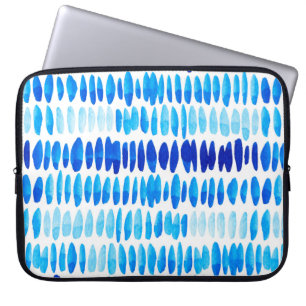 Funda Para Portátil Patrón transparente de acuarela con gotas de lluvi