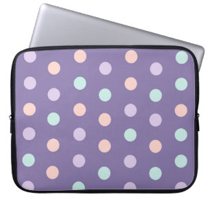 Funda Para Portátil Patrón transparente de Halloween con puntos de pol