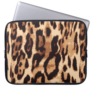 Funda Para Portátil Patrón transparente de impresión leopardo