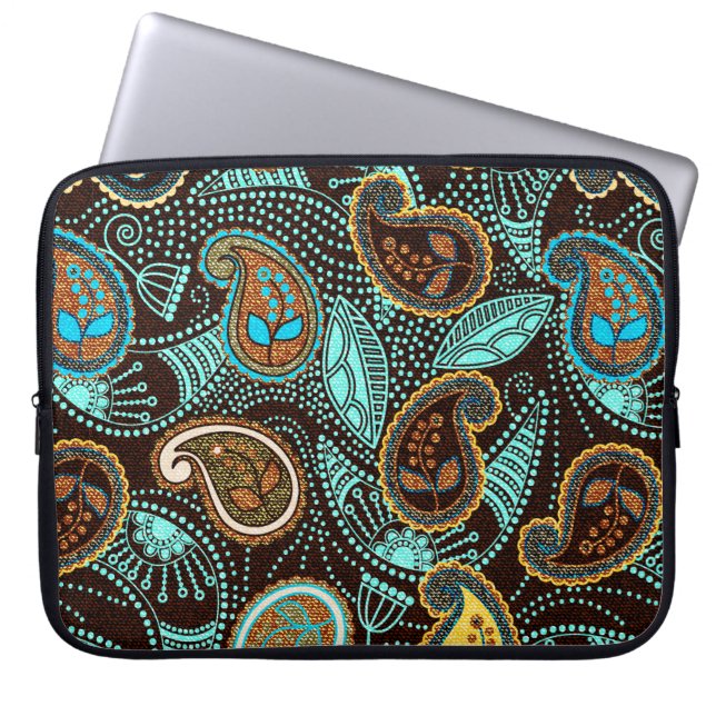 Funda Para Portátil Patrón transparente, efecto textura de vaqueros  (Frente)