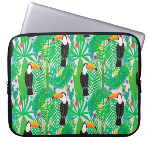 Funda Para Portátil Patrón trenzado a mano brillante tropical sin sold