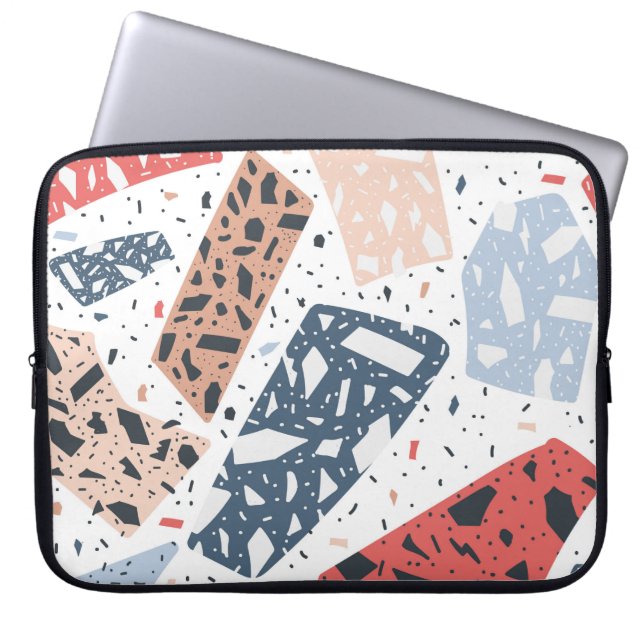 Funda Para Portátil Patrón trenzado a mano de mármol del suelo de Terr (Frente)