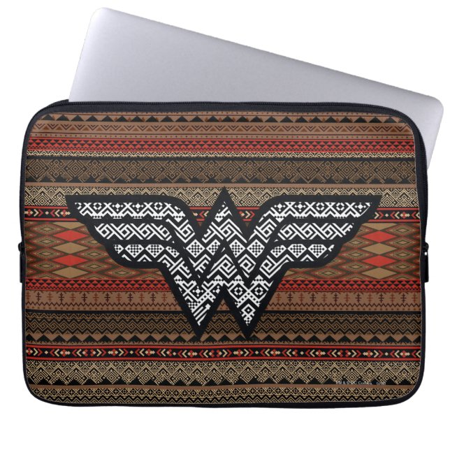 Funda Para Portátil Patrón tribal de mujer maravilla (Frente)