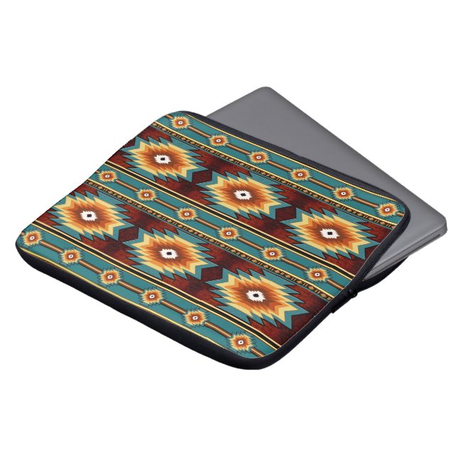Funda Para Portátil Patrón tribal del suroeste (Superior anverso)