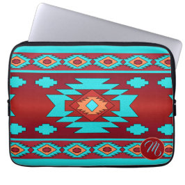 Funda Para Portátil Patrón tribal étnico del suroeste.