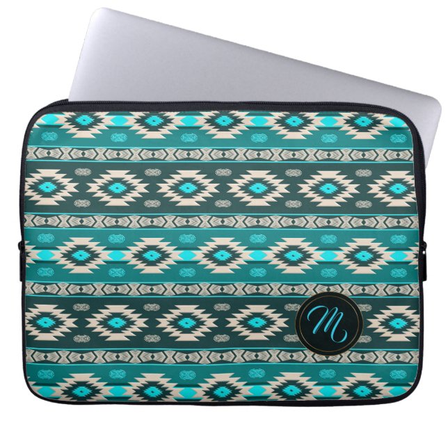 Funda Para Portátil Patrón tribal étnico del suroeste. (Frente)