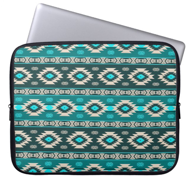 Funda Para Portátil Patrón tribal étnico del suroeste. (Frente)