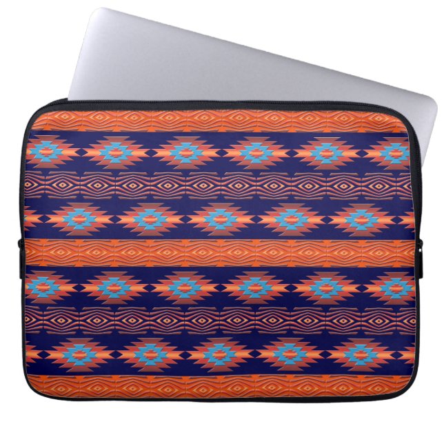 Funda Para Portátil Patrón tribal étnico del suroeste. (Frente)
