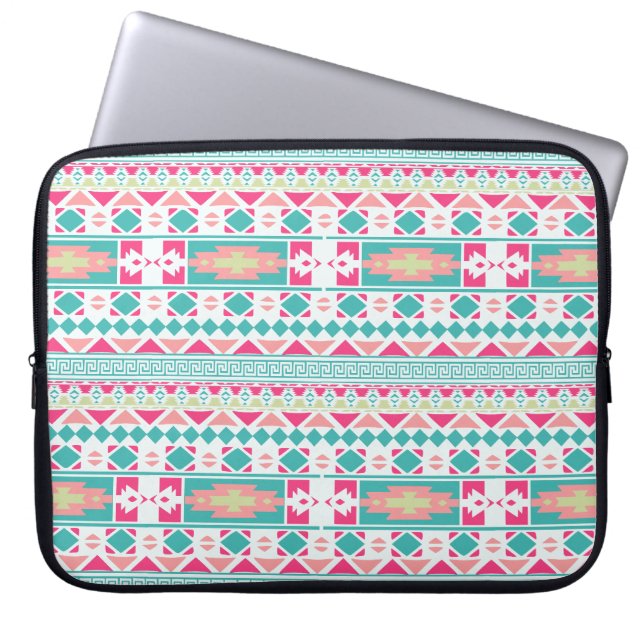 Funda Para Portátil Patrón tribal Neopreno Manga para portátiles (Frente)